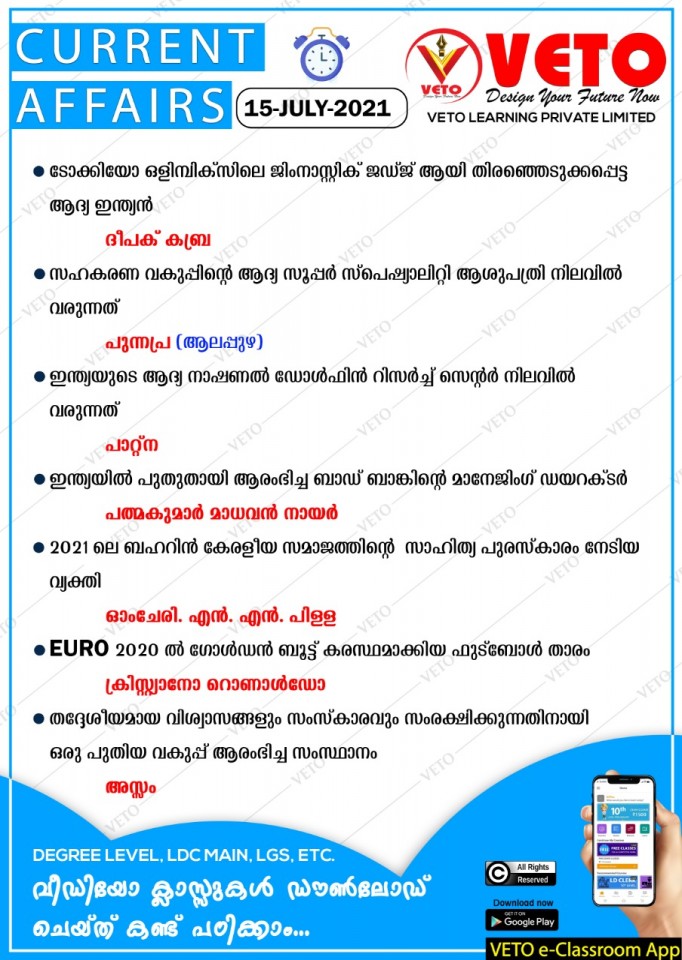 Latest News,CA2021,Current Affairs